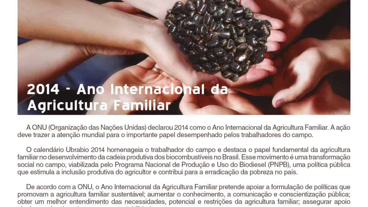 2014 – O Ano Internacional da Agricultura Familiar