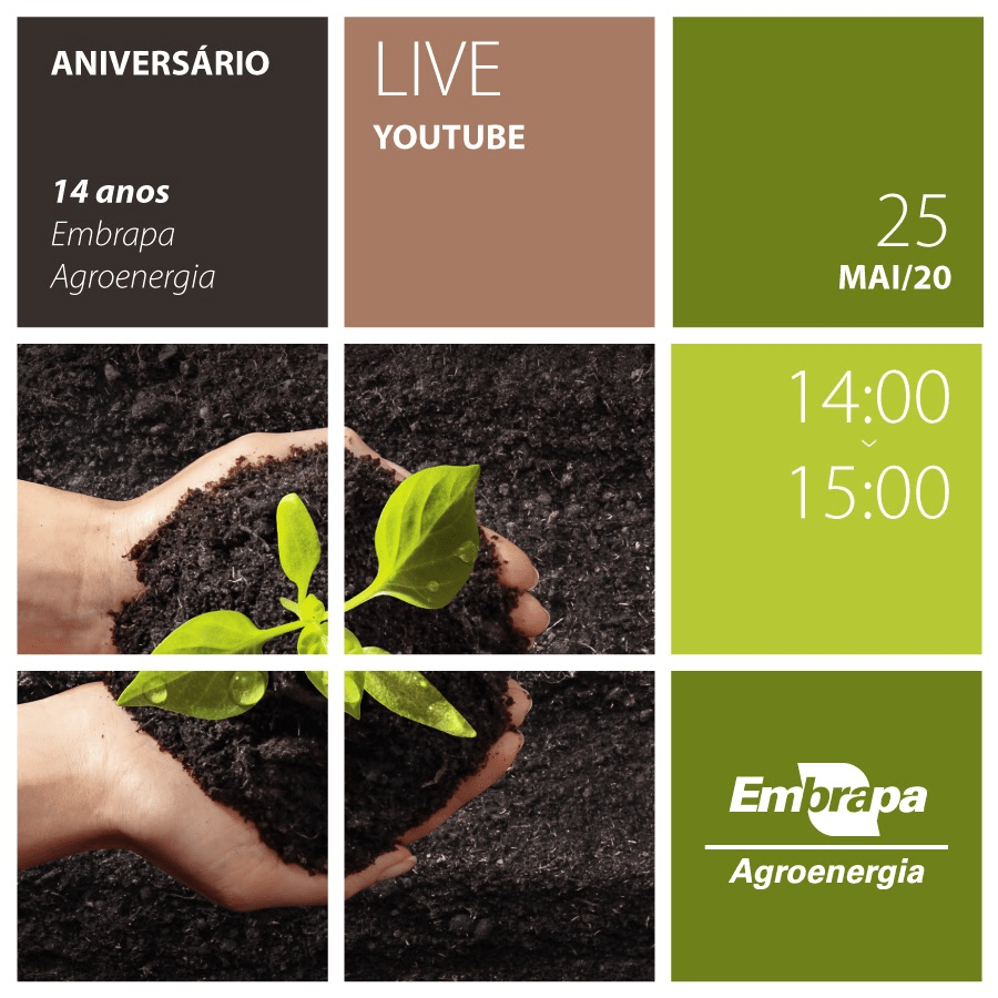 Cerimônia Virtual do 14º Aniversário da Embrapa Agroenergia @ YouTube