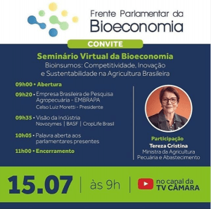 Seminário Virtual da Bioeconomia | Bioinsumos: Competitividade, Inovação e Sustentabilidade na Agricultura Brasileira