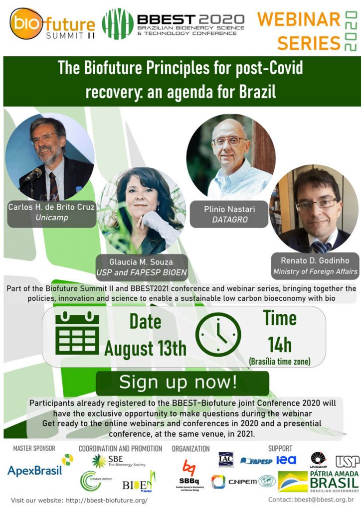 Biofuture Summit/BBEST Webinar: "Biofuture Principles, an Agenda for Brazil"