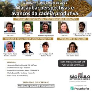 Webinar - Macaúba: perspectivas e avanços da cadeia produtiva @ Online