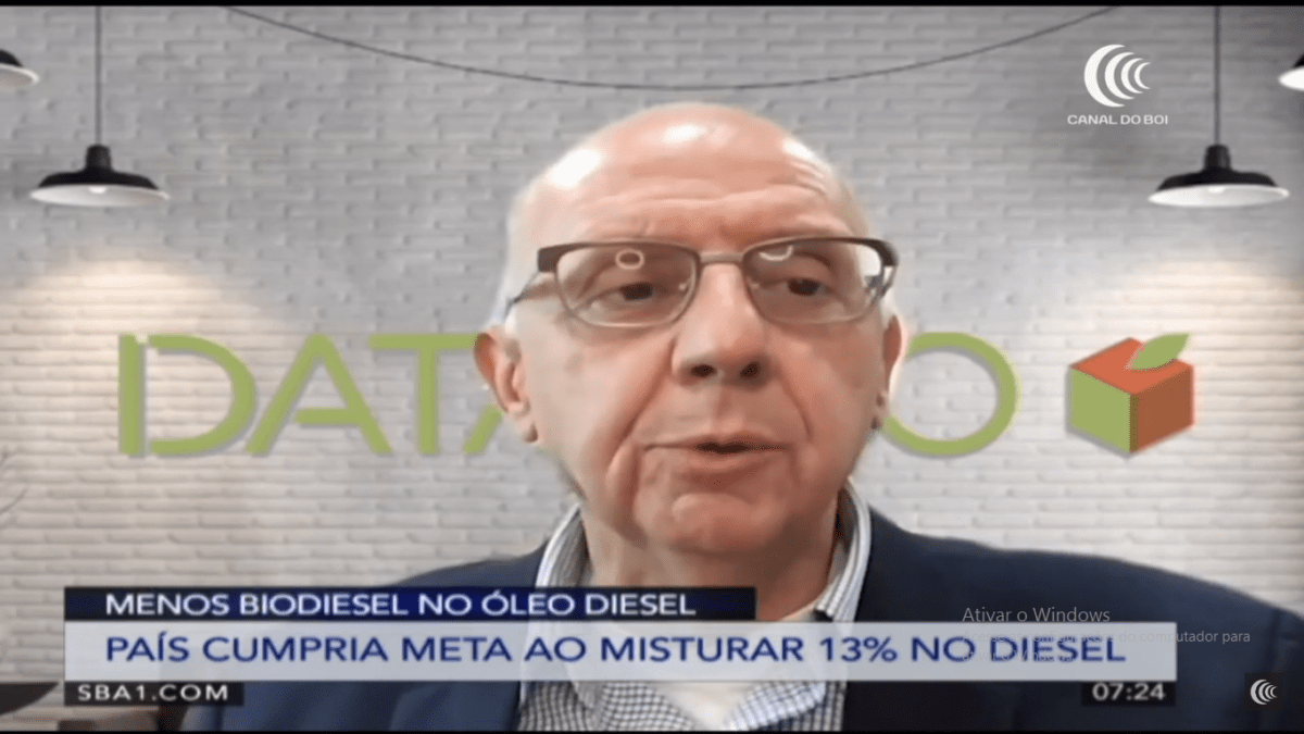 Redução da mistura de biodiesel no diesel é retrocesso, afirma Plínio Nastari, diretor da Datagro