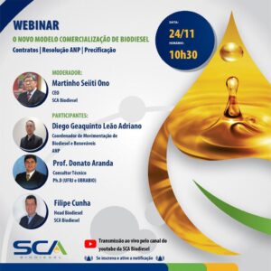 Webinar  “O novo modelo de comercialização de Biodiesel”