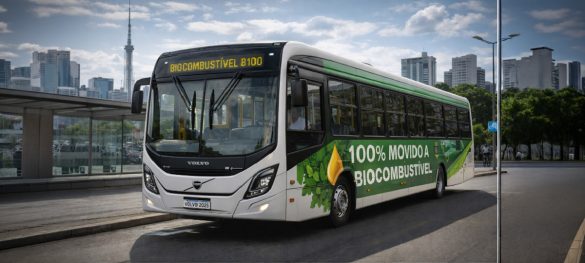 Volvo apresenta no Brasil ônibus urbano operado 100% com biodiesel B100